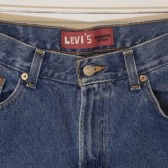 Levi's 550's Relaxed Fit Mid-Rise Blue Jeans 30 X 30 Medium Wash EUC - Picture 5 of 15